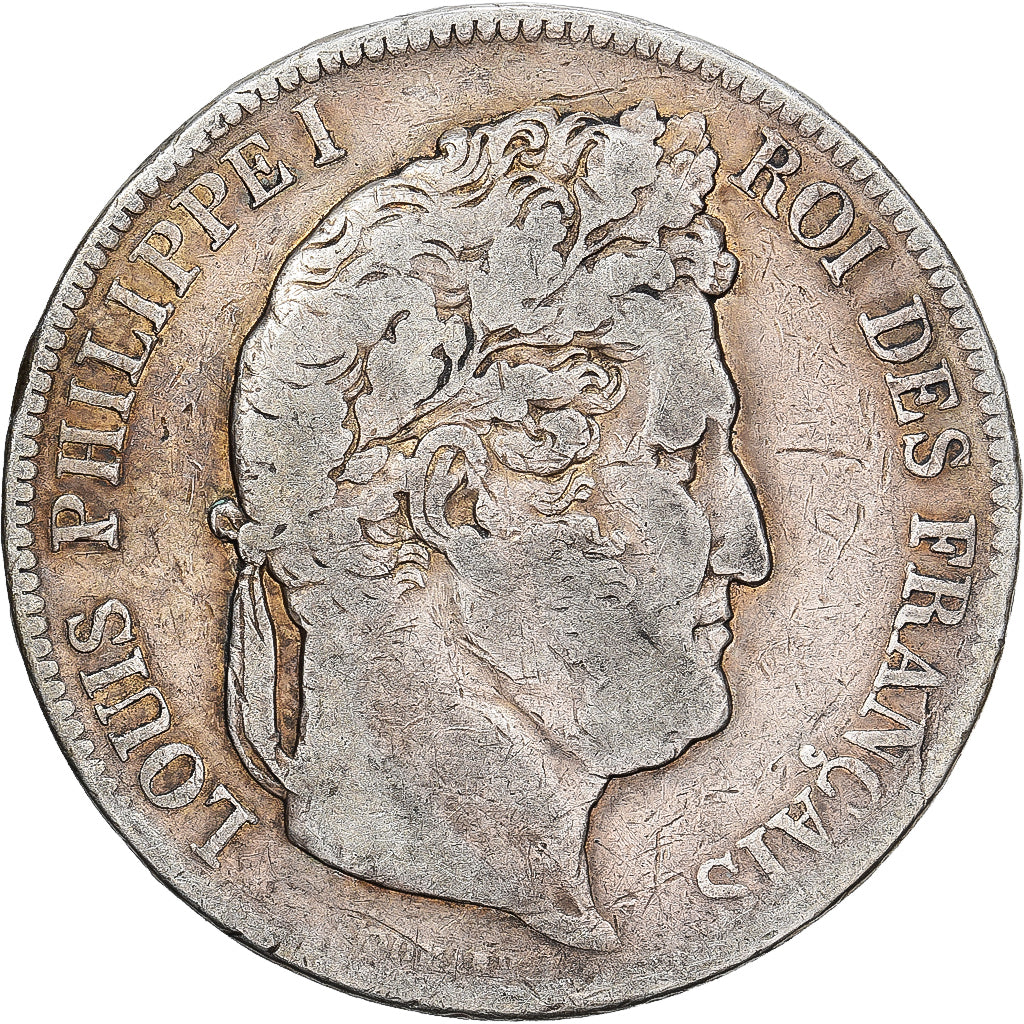 France, Louis Philippe I, 5 Francs, 1841, Paris, Silver, VF(20-25), Gadoury:678