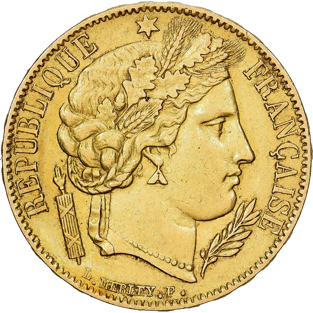 Frankreich, 20 Francs, Cérès, 1851, Paris, Gold, SS, Gadoury:1059, KM:762