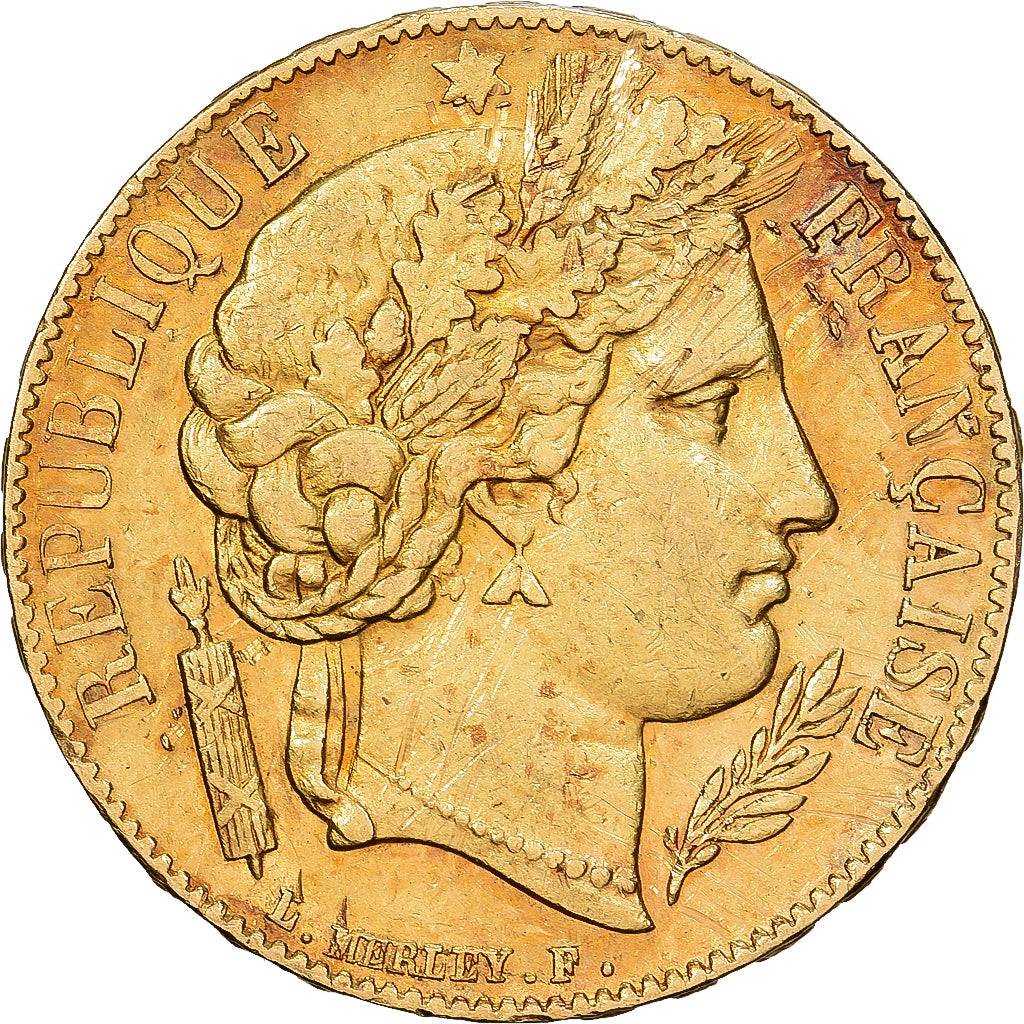 France, 20 Francs, Cérès, 1851, Paris, Or, SUP, Gadoury:1059, KM:762