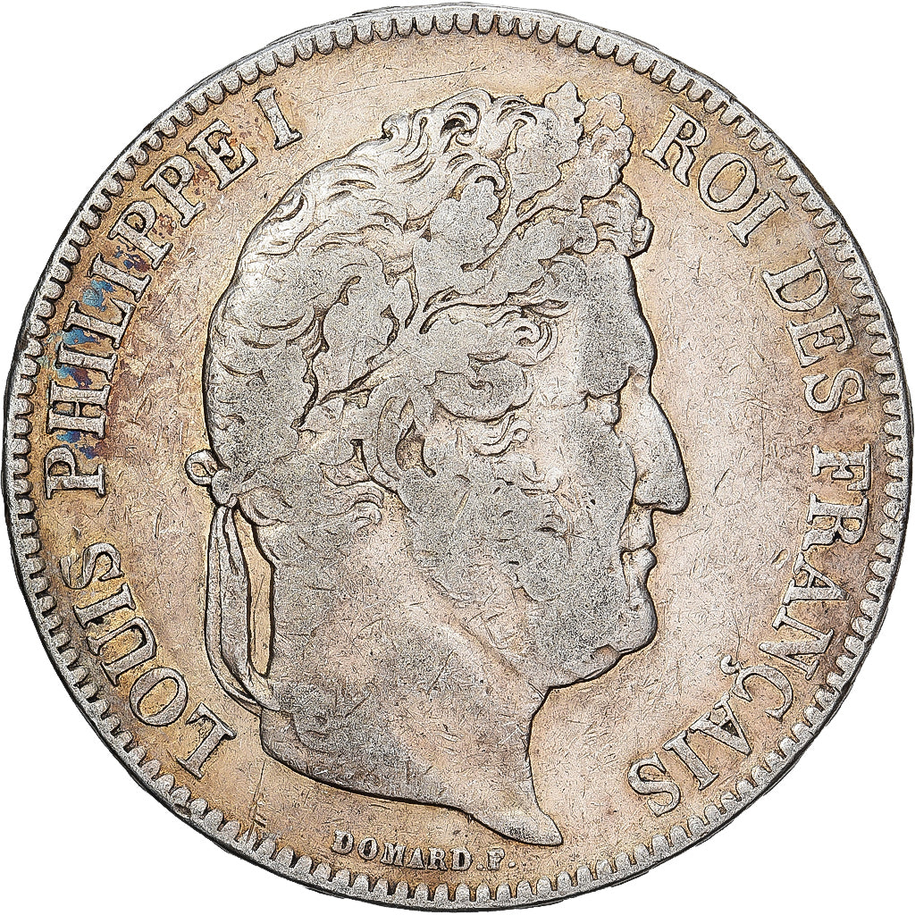 France, Louis Philippe I, 5 Francs, 1842, Rouen, Silver, VF(30-35), Gadoury:678