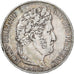 France, Louis Philippe I, 5 Francs, 1845, Lille, Silver, EF(40-45)
