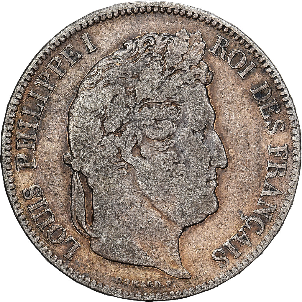 Frankreich, Louis Philippe I, 5 Francs, 1835, Bordeaux, Silber, S, Gadoury:678