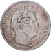 France, Louis Philippe I, 5 Francs, 1842, Strasbourg, Silver, VF(30-35)
