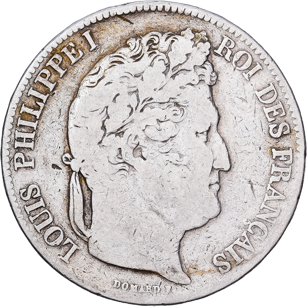 France, Louis Philippe I, 5 Francs, 1832, Bordeaux, Silver, VF(20-25)