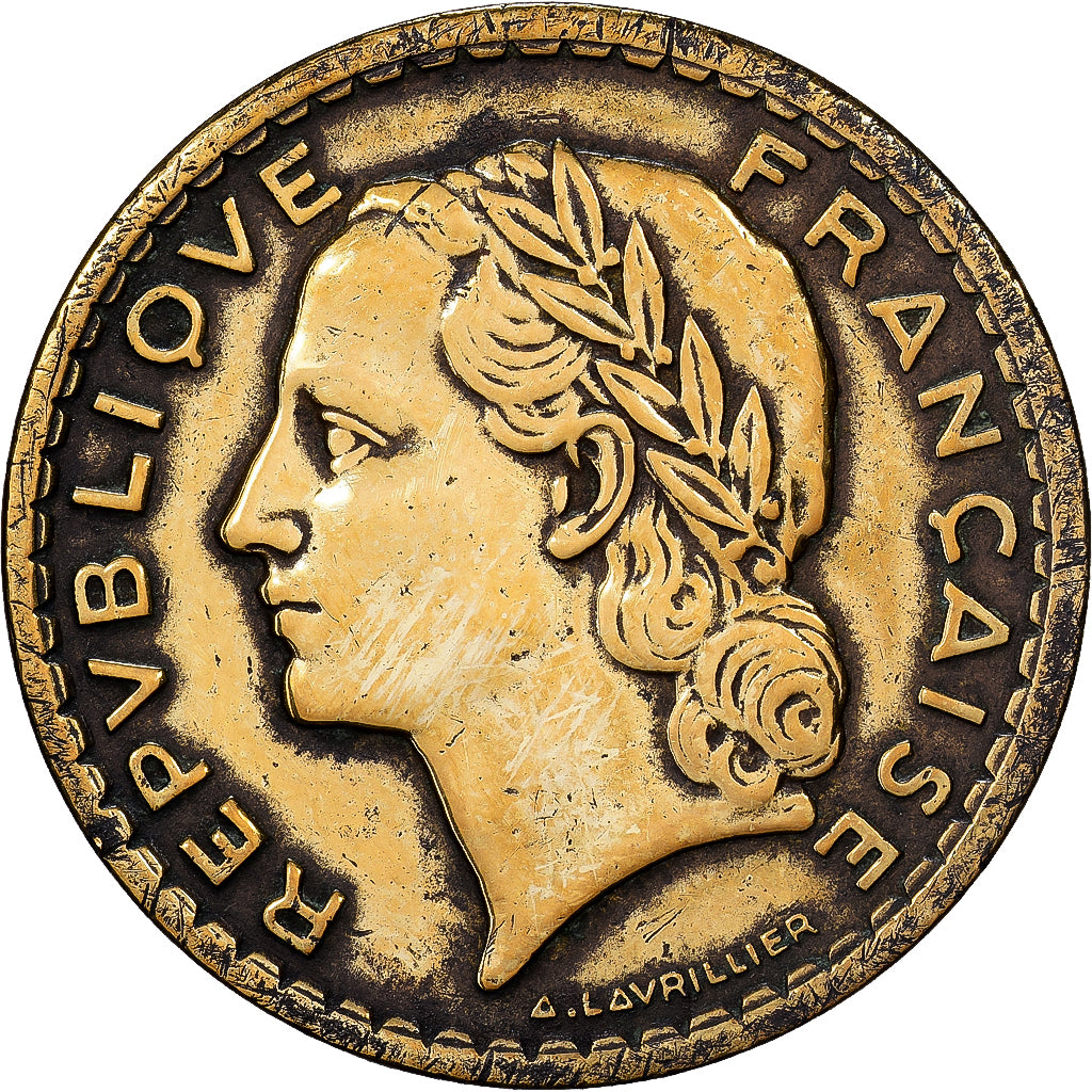 France, 5 Francs, Lavrillier, 1946, Paris, Bronze-Aluminium, TTB, Gadoury:761a