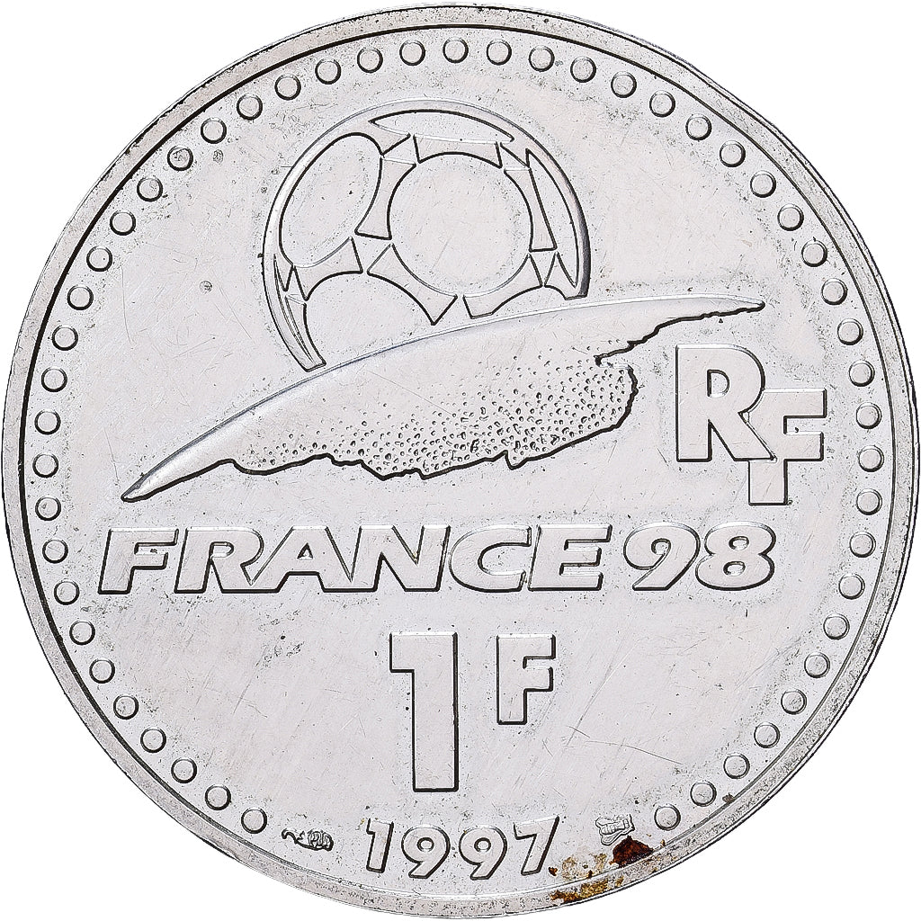 Frankrijk, Franc, Coupe du Monde 1998, 1997, Paris, Zilver, PR, KM:1211