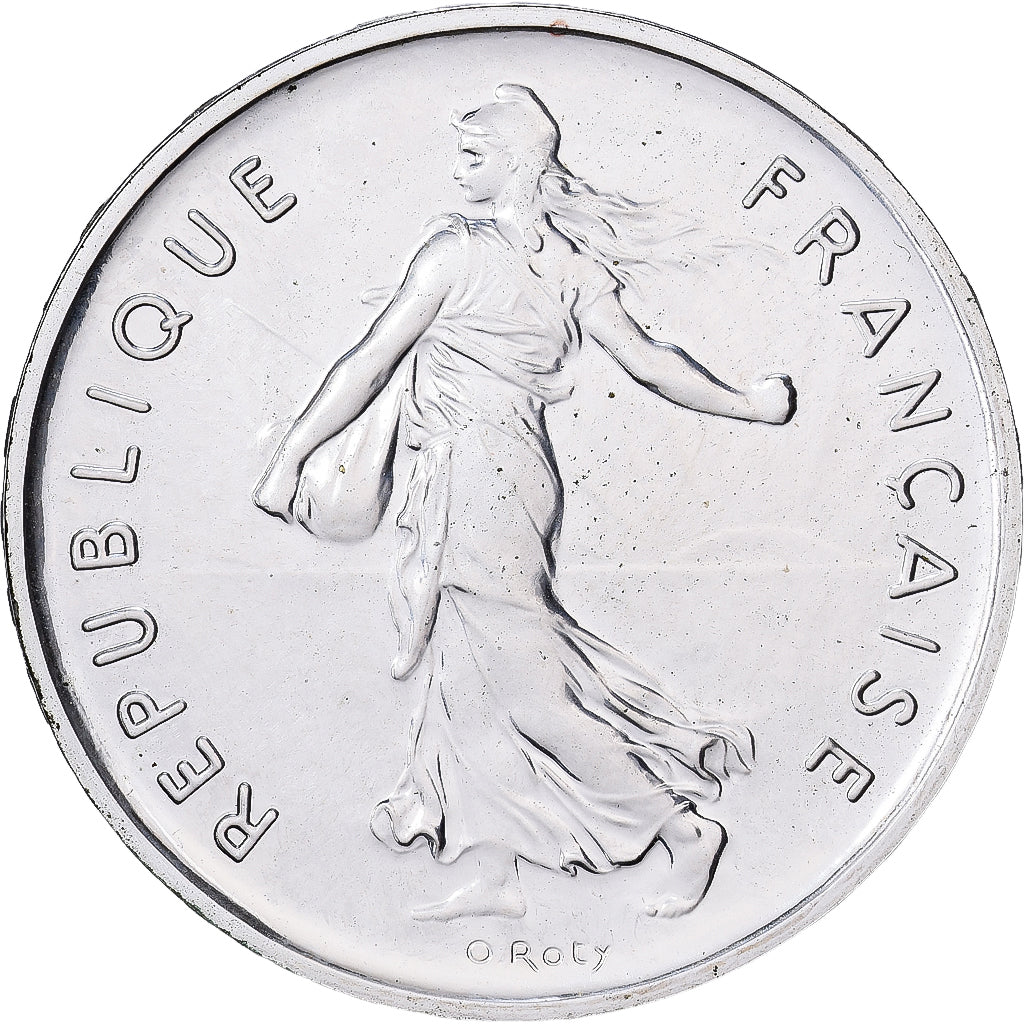 France, 5 Francs, 2001, Paris, Epreuve, Silver, MS(60-62), Gadoury:771a, KM:1309