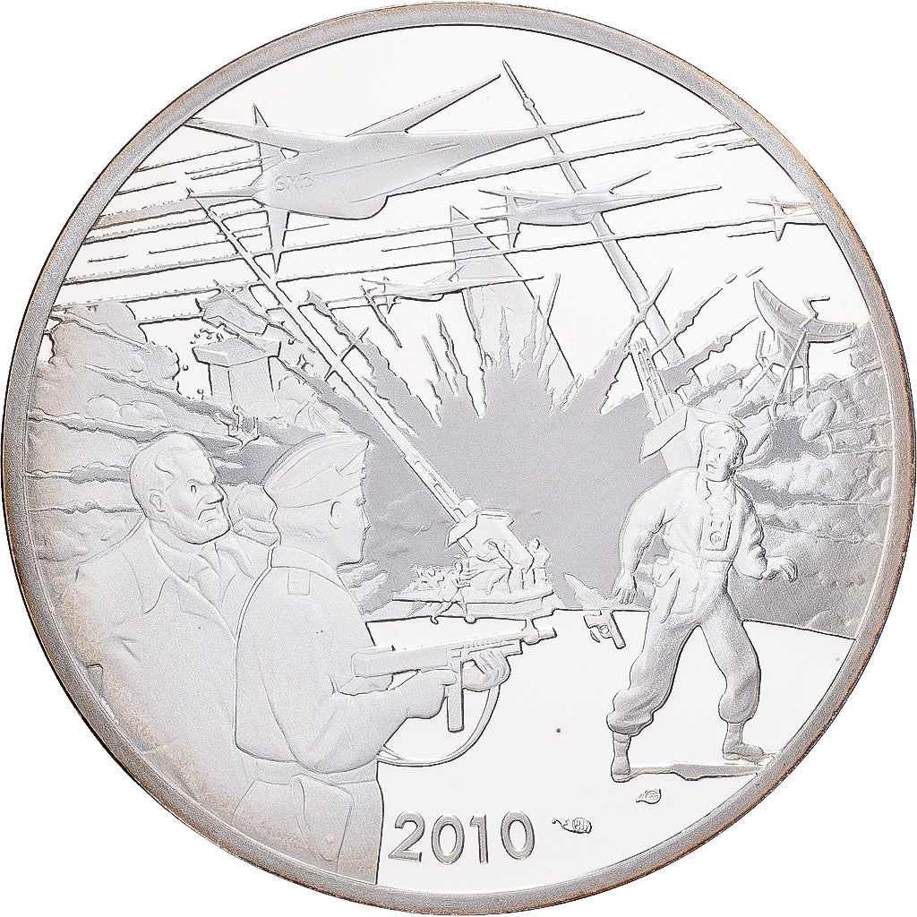 France, 10 Euro, Monnaie de Paris, Blake & Mortimer, Proof, 2010, Paris, Silver