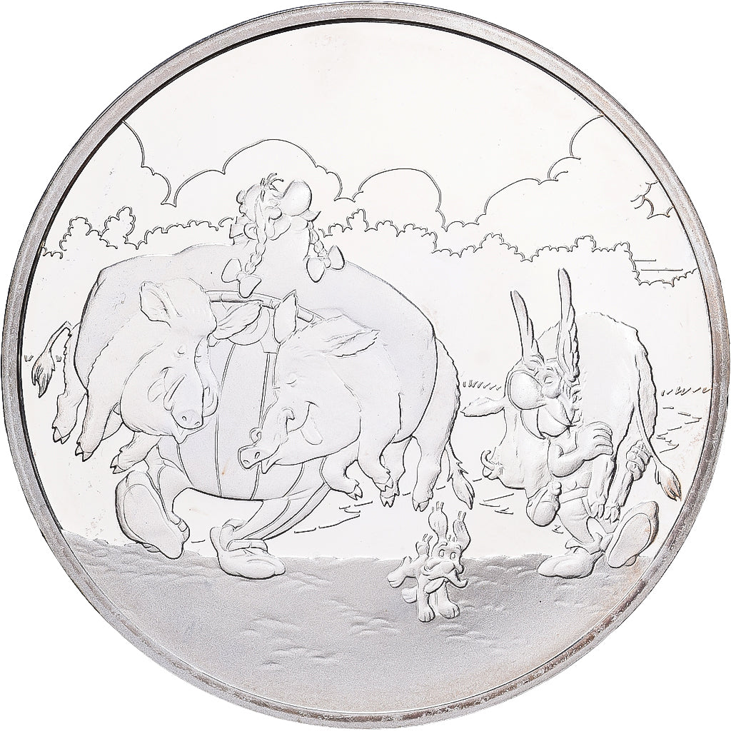 Frankrijk, 1-1/2 Euro, Astérix à la Chasse, Proof, 2007, Monnaie de Paris