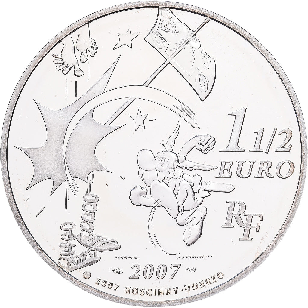 Frankrijk, 1-1/2 Euro, Astérix à la Chasse, Proof, 2007, Monnaie de Paris