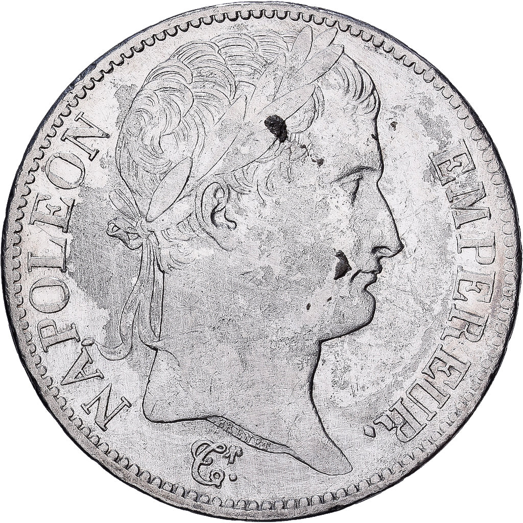 França, Napoleon I, 5 Francs, 1811, Paris, Prata, VF(30-35), Gadoury:584