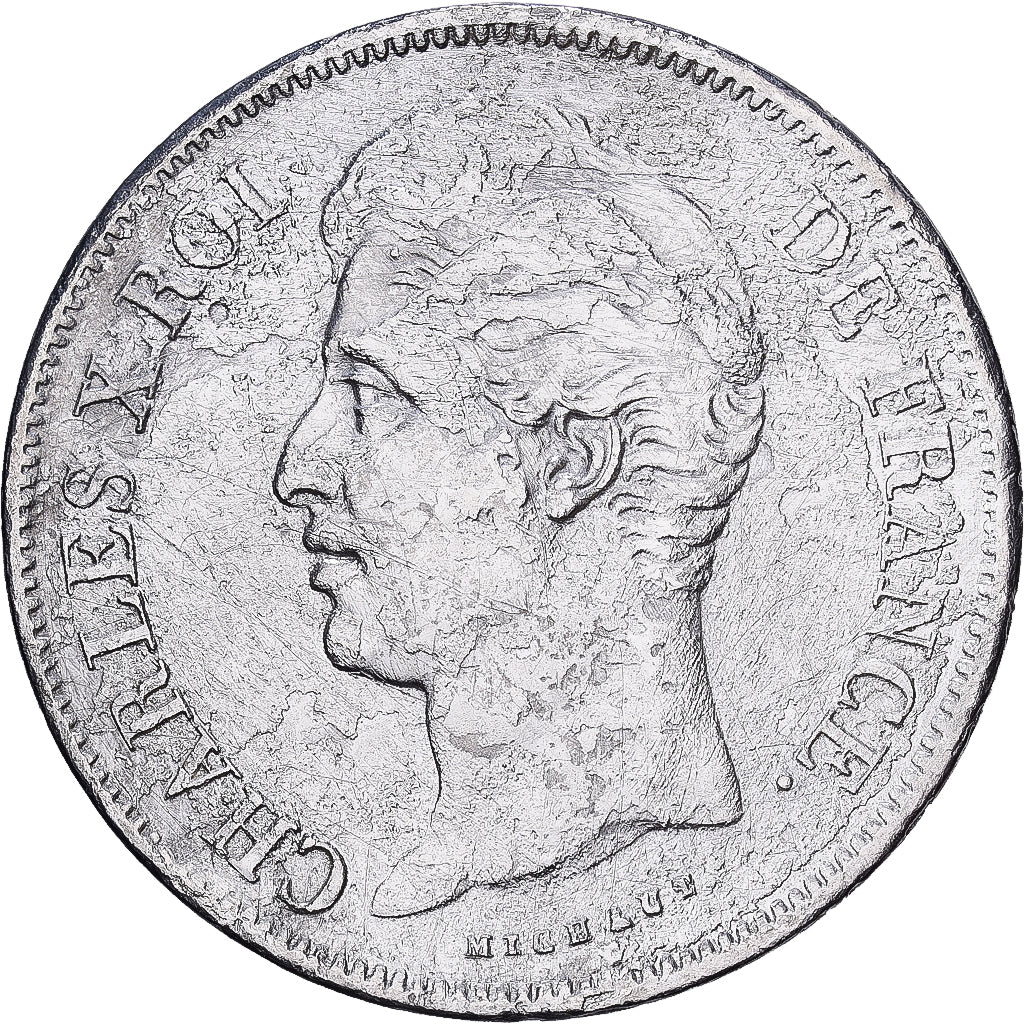Frankrijk, Charles X, 5 Francs, 1829, Paris, Zilver, FR+, Gadoury:644, KM:728.1