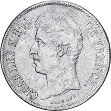 Francja, Charles X, 5 Francs, 1829, Paris, Srebro, VF(30-35), Gadoury:644