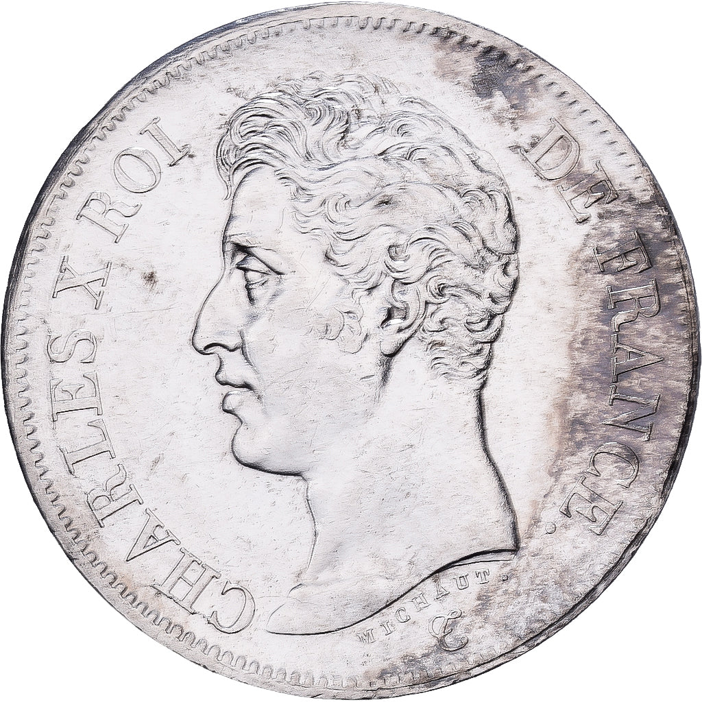 France, Charles X, 5 Francs, 1825, Lille, Argent, TB+, Gadoury:643, KM:720.13
