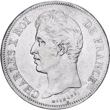 France, Charles X, 5 Francs, 1828, Rouen, Silver, EF(40-45), Gadoury:644