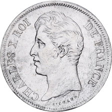 France, Charles X, 5 Francs, 1829, Rouen, Argent, TB+, Gadoury:644, KM:728.2