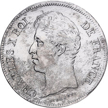 Francia, Charles X, 5 Francs, 1829, Rouen, Argento, MB+, Gadoury:644, KM:728.2