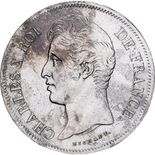 Francia, Charles X, 5 Francs, 1829, Rouen, Plata, BC+, Gadoury:644, KM:728.2