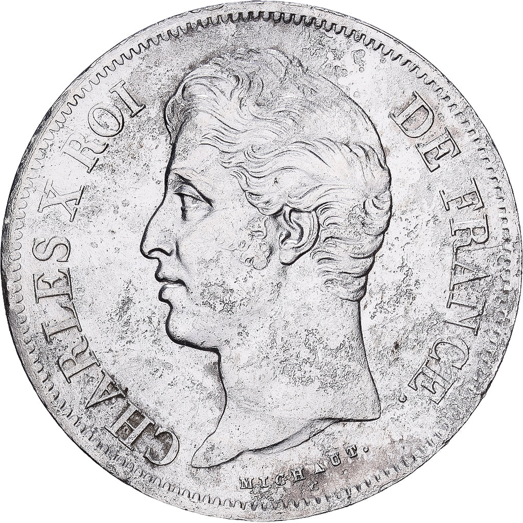 France, Charles X, 5 Francs, 1829, Rouen, Argent, TB+, Gadoury:644, KM:728.2