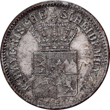 German States, BAVARIA, Ludwig II, Kreuzer, 1869, Silver, AU(50-53), KM:873