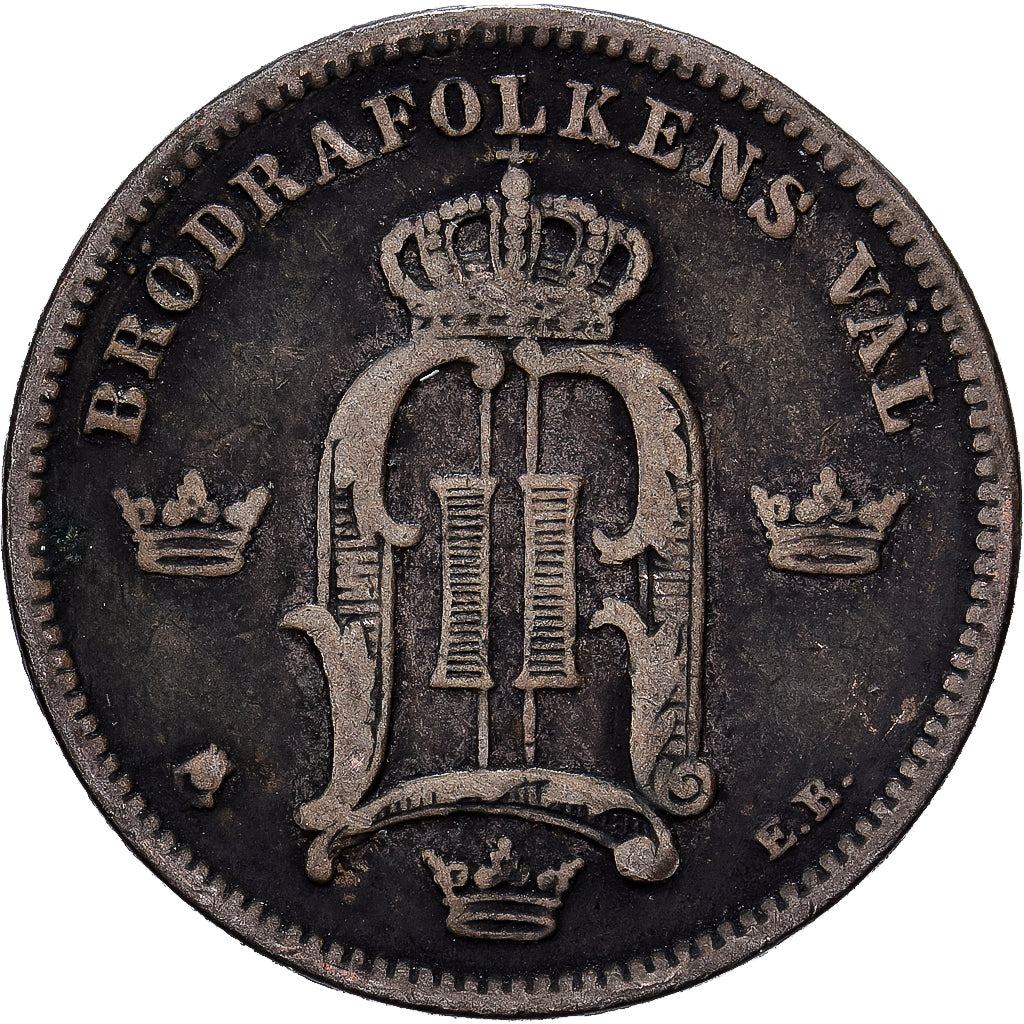 Suède, Oscar II, 10 Öre, 1904, Argent, TTB, KM:755