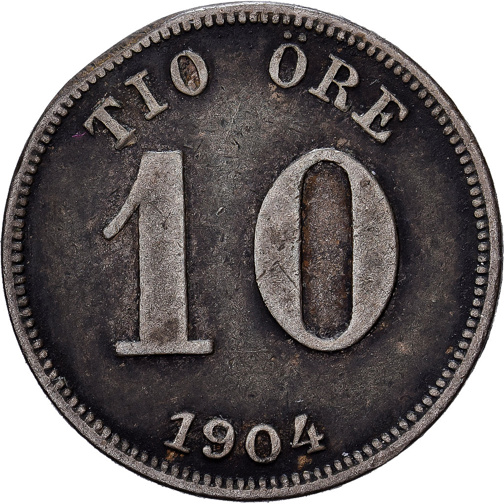 Suède, Oscar II, 10 Öre, 1904, Argent, TTB, KM:755