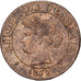 Frankreich, Centime, Cérès, 1872, Bordeaux, Bronze, SS+, Gadoury:88, KM:826.2