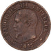 Frankreich, Napoleon III, 2 Centimes, 1857, Paris, Bronze, S+, Gadoury:103