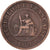 French Indochina, Cent, 1889, Paris, Bronze, SS, Lecompte:41, KM:1