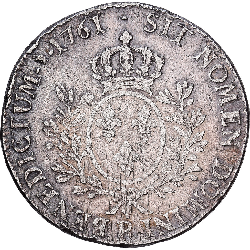 France, Louis XV, Écu au bandeau, 1761, Orléans, Silver, EF(40-45)