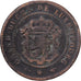 Lussemburgo, William III, 5 Centimes, 1855, Paris, Bronzo, MB, KM:22.2