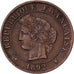 Francja, Centime, Cérès, 1892, Paris, Brązowy, EF(40-45), Gadoury:88