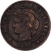 France, Centime, Cérès, 1875, Paris, Bronze, EF(40-45), Gadoury:88, KM:826.1