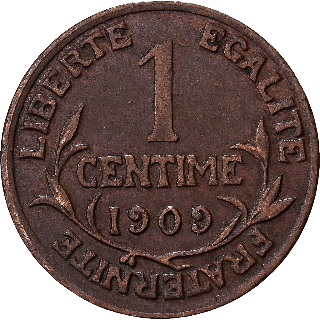 Frankrijk, Centime, Dupuis, 1909, Paris, Bronzen, ZF, Gadoury:90, KM:840