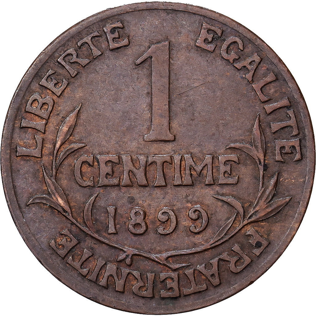 France, Centime, Dupuis, 1899, Paris, Bronze, EF(40-45), Gadoury:90, KM:840
