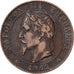 França, Napoleon III, 2 Centimes, 1861, Paris, Bronze, EF(40-45), Gadoury:104