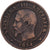 Francja, Napoleon III, 2 Centimes, 1854, Lille, Brązowy, VF(20-25)