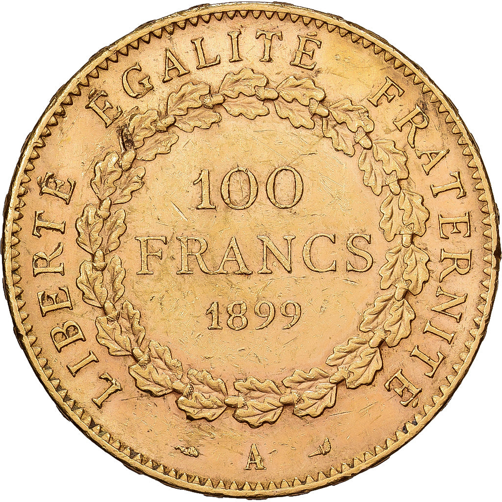 Frankrijk, 100 Francs, Génie, 1899, Paris, Rare, Goud, ZF+, Gadoury:1137
