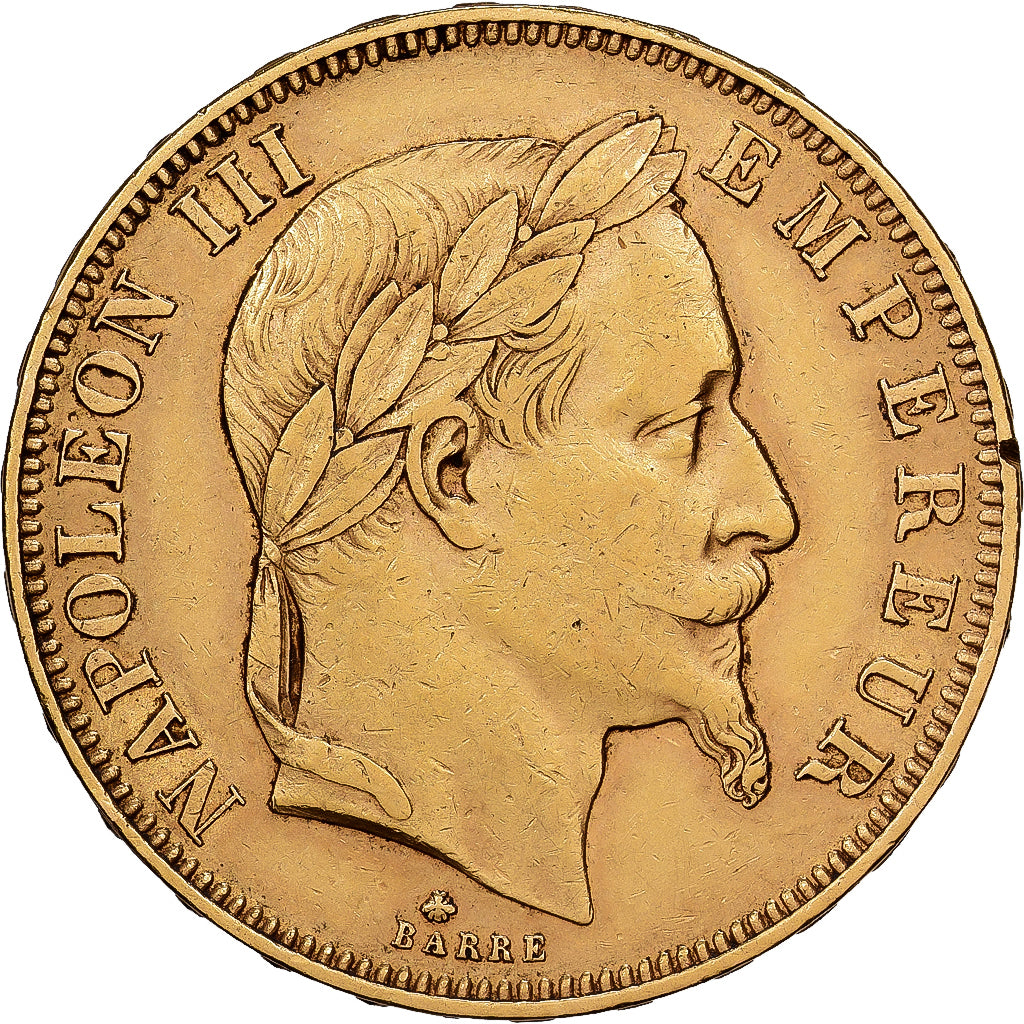 Francja, Napoleon III, 50 Francs, 1862, Paris, Złoto, EF(40-45), Gadoury:1112