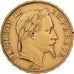 Francja, Napoleon III, 50 Francs, 1862, Paris, Złoto, EF(40-45), Gadoury:1112
