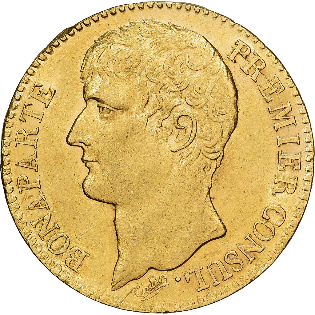 France, Bonaparte Ier Consul, 40 Francs, An 12 (1804), Paris, Or, SUP