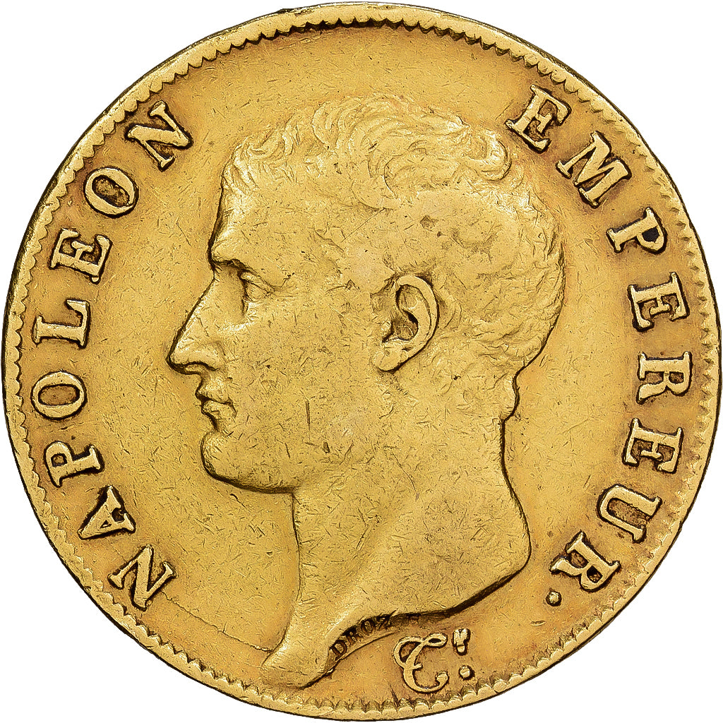 Francia, Napoleon I, 40 Francs, 1806, Paris, Oro, MBC, Gadoury:1082, KM:675.1
