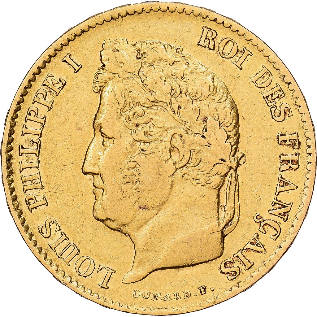 France, Louis-Philippe, 40 Francs, 1833, Paris, Gold, EF(40-45), KM:747.1