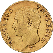 France, Napoleon I, 20 Francs, An 13 (1805), Paris, Gold, EF(40-45)