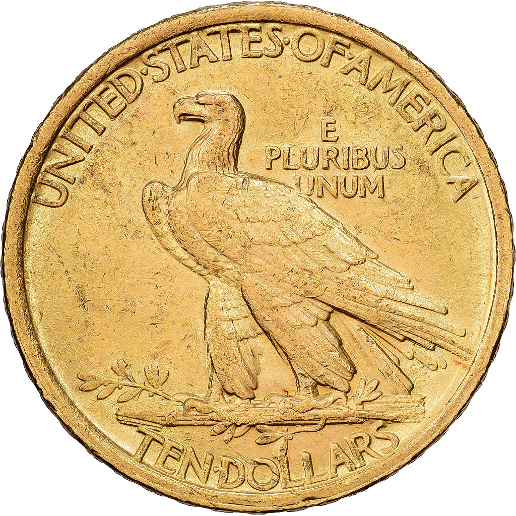 Estados Unidos, $10, Eagle, Indian Head, 1907 (AH 1293/33), U.S. Mint, Oro