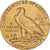 Stati Uniti, $5, Half Eagle, Indian Head, 1913, U.S. Mint, Oro, BB+, KM:129
