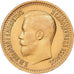 Russie, Nicholas II, 7 Roubles 50 Kopeks, 1897, St. Petersburg, Or, TTB+, KM:63