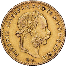 Hungary, Franz Joseph I, 4 Forint 10 Francs, 1888, Kremnitz, Gold, EF(40-45)
