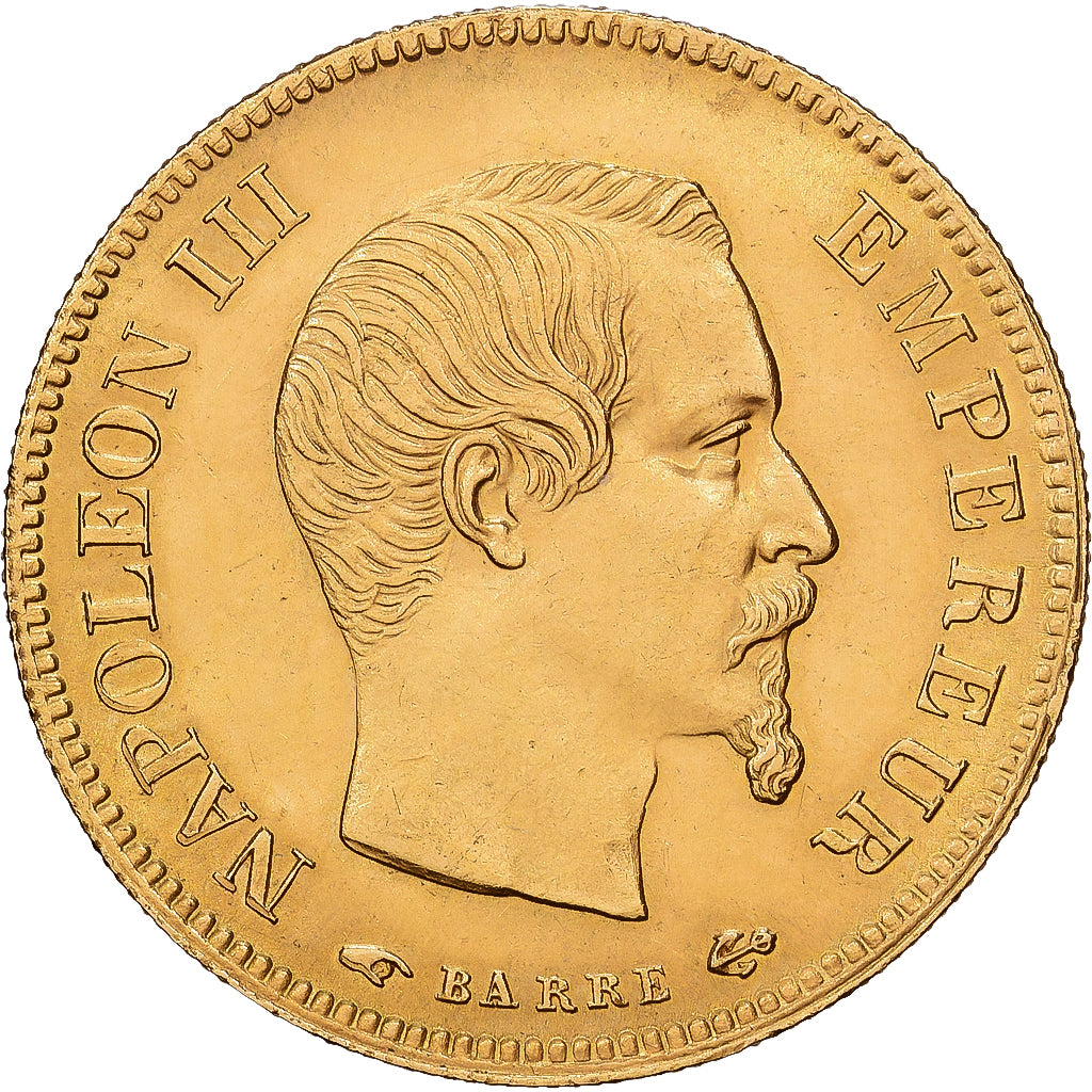 Frankreich, Napoleon III, 10 Francs, 1856, Paris, Gold, VZ, Gadoury:1014