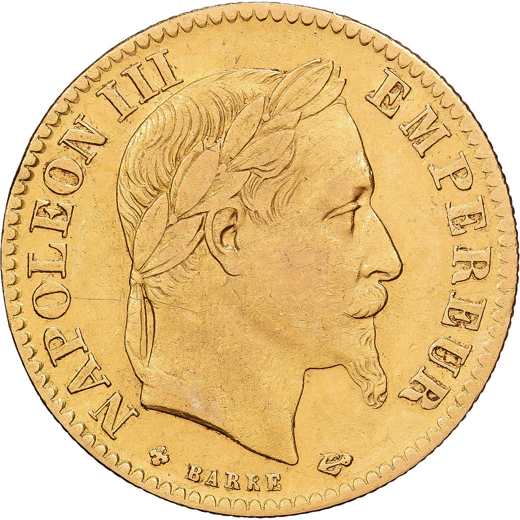 France, Napoléon III, 10 Francs, 1865, Strasbourg, Or, TB+, Gadoury:1015
